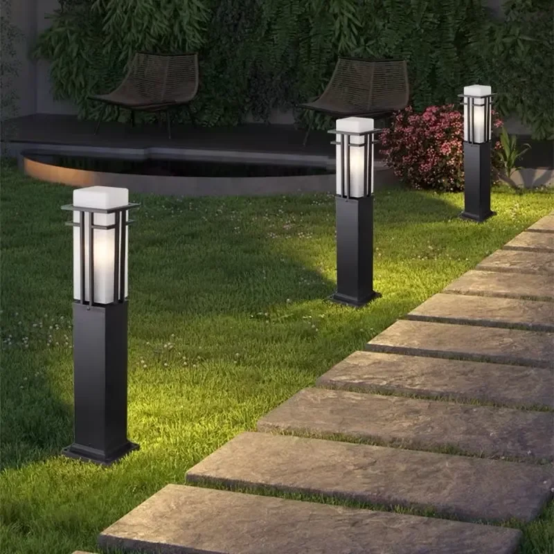 Modern Pillar Outdoor IP65 Light Emitting Diode Garden Garden Light Simple Design
