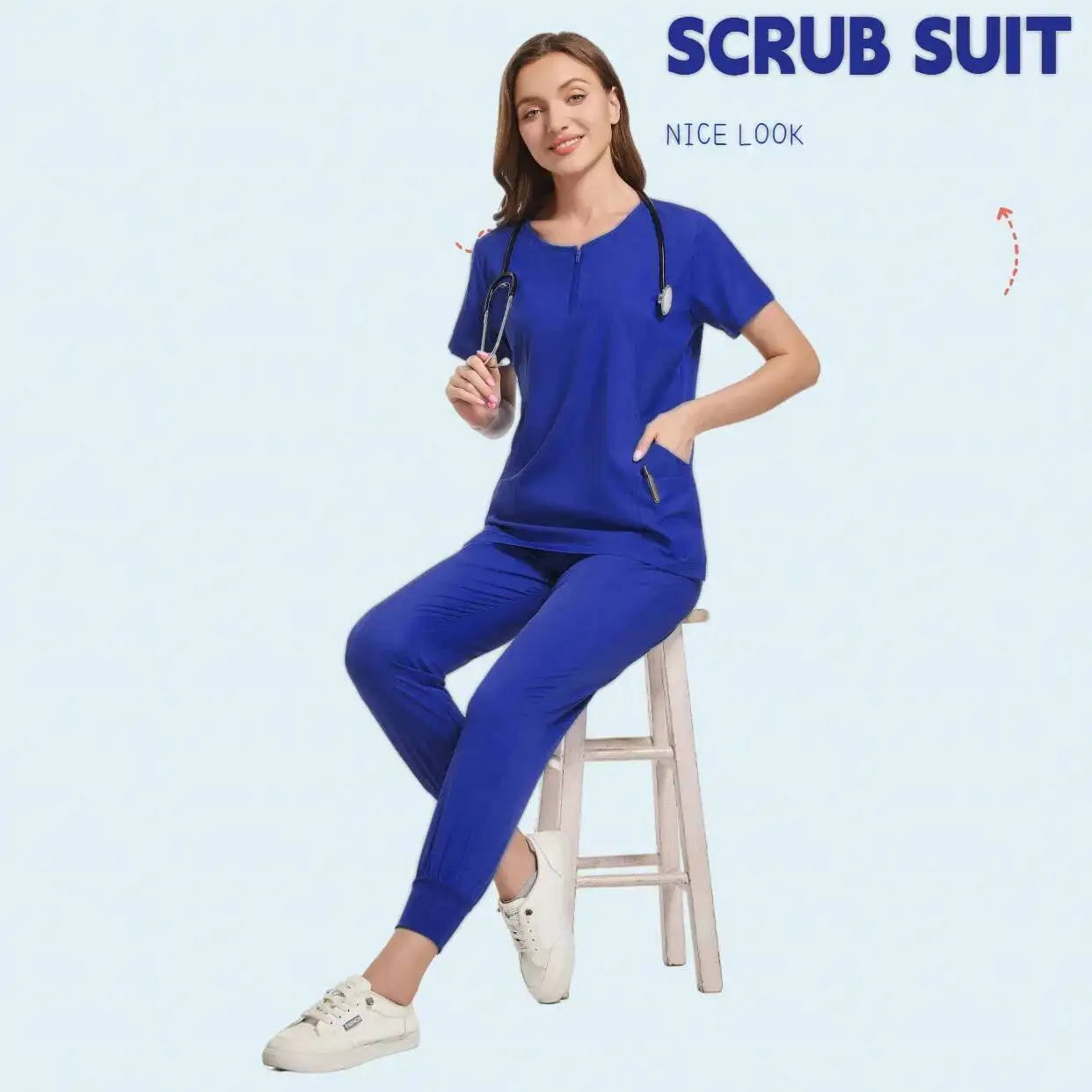 Atacado médico masculino médico macacão esfrega conjunto cirúrgico animal de estimação hospital oral feminino enfermeira esfrega corredores spa uniformes