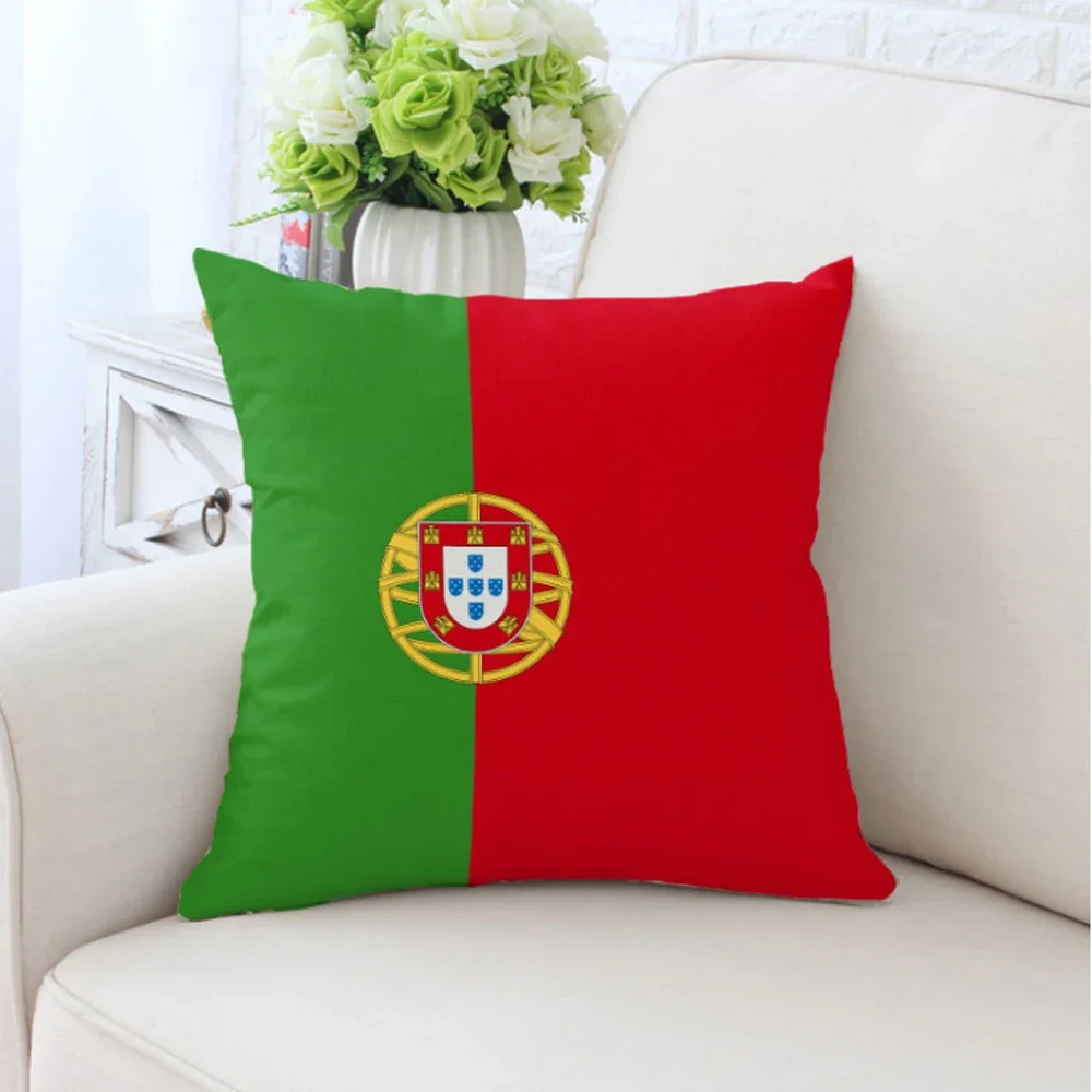 Wholesale Portugal Flag Pillowcase Cotton Pillowcases Decorative Pillow Cases Durable Household Good