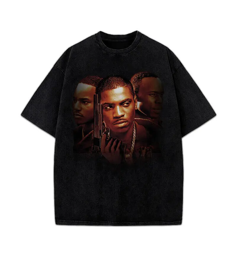 Paid In Full Mitch Ace Rico Oil Paint Style Classic Hood Hip Hop Movie T Shirt