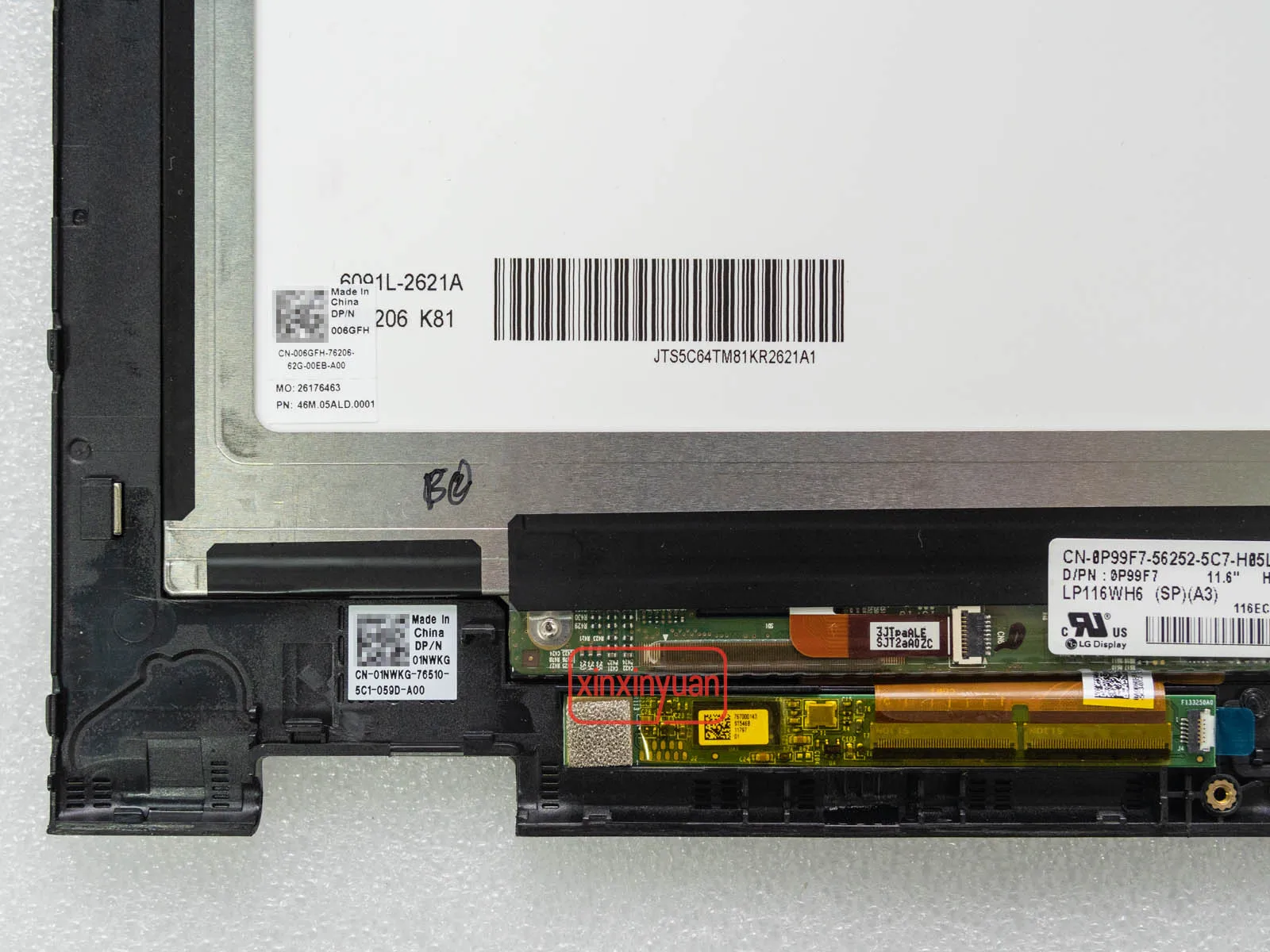 Imagem -04 - Tela Lcd de Toque Digitador Assembléia para Dell Inspiron 11 3000 3147 3148 3157 3158 Display Painel Replacemet Lp116wh6-spa3 11.6