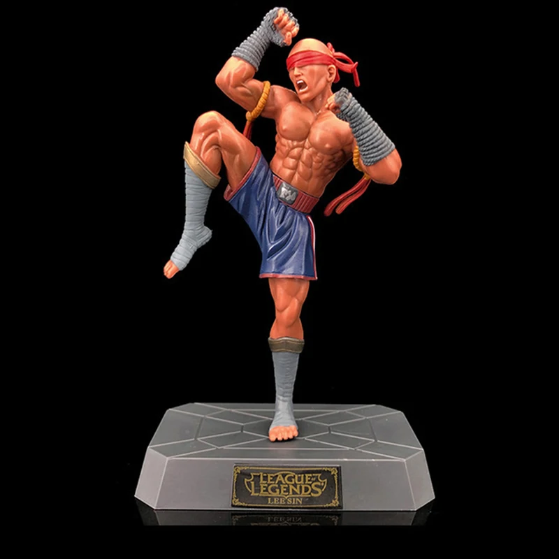 

20cm Supremacy Fist Lee Sin Action Figures Game League Of Legends Figure The Blind Monk Collectible Figures Statue Toys Gift