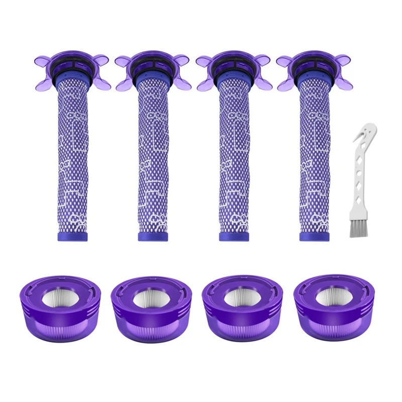 قطع غيار كماليات لفلتر ما بعد الفلاتر من HEPA لفراش دايسون V8 ، قطع غيار المكانس الكهربائية اللاسلكية