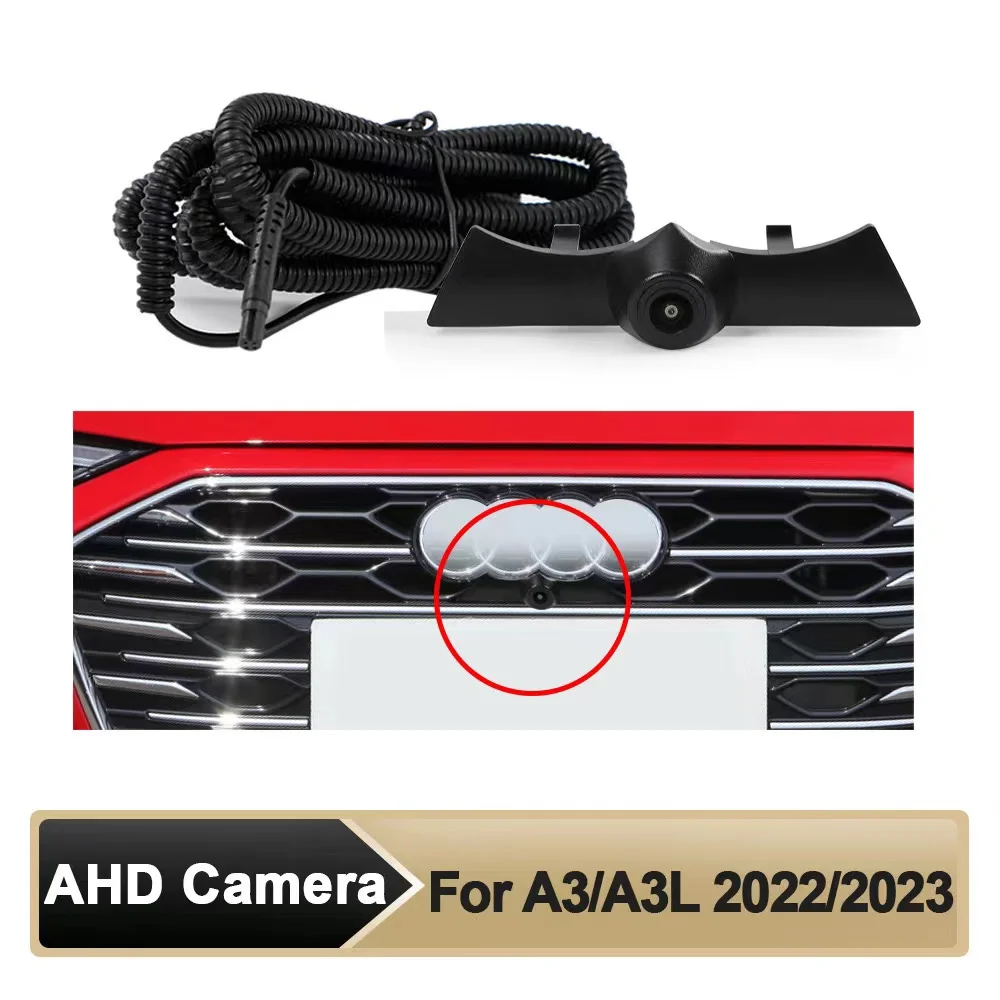 Telecamera OEM per vista frontale AHD per auto Visione notturna Fisheye grandangolare 150 °   Fotocamera per Audi 2022/2023 A3/A3L Telecamera di