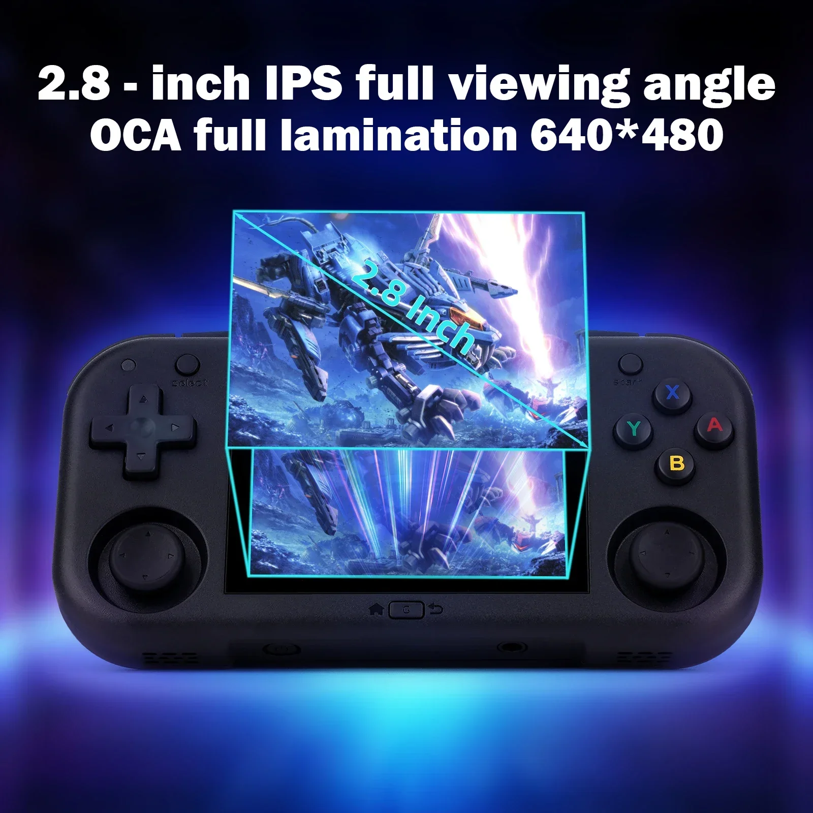 AMPOWN Mini Zero 28 وحدة تحكم ألعاب فيديو محمولة 2.8 بوصة IPS شاشة A133P معالج أندرويد OS 2.4GWIFI MAGICX ZERO28 Player الهدايا
