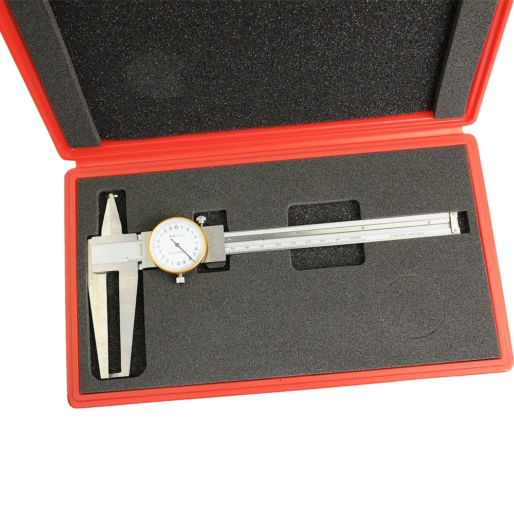 

9-150mm Knife-point Inside Groove Dial Caliper Stainless Steel Long Claws Inner Vernier Calipers Measuring Tools inside caliper