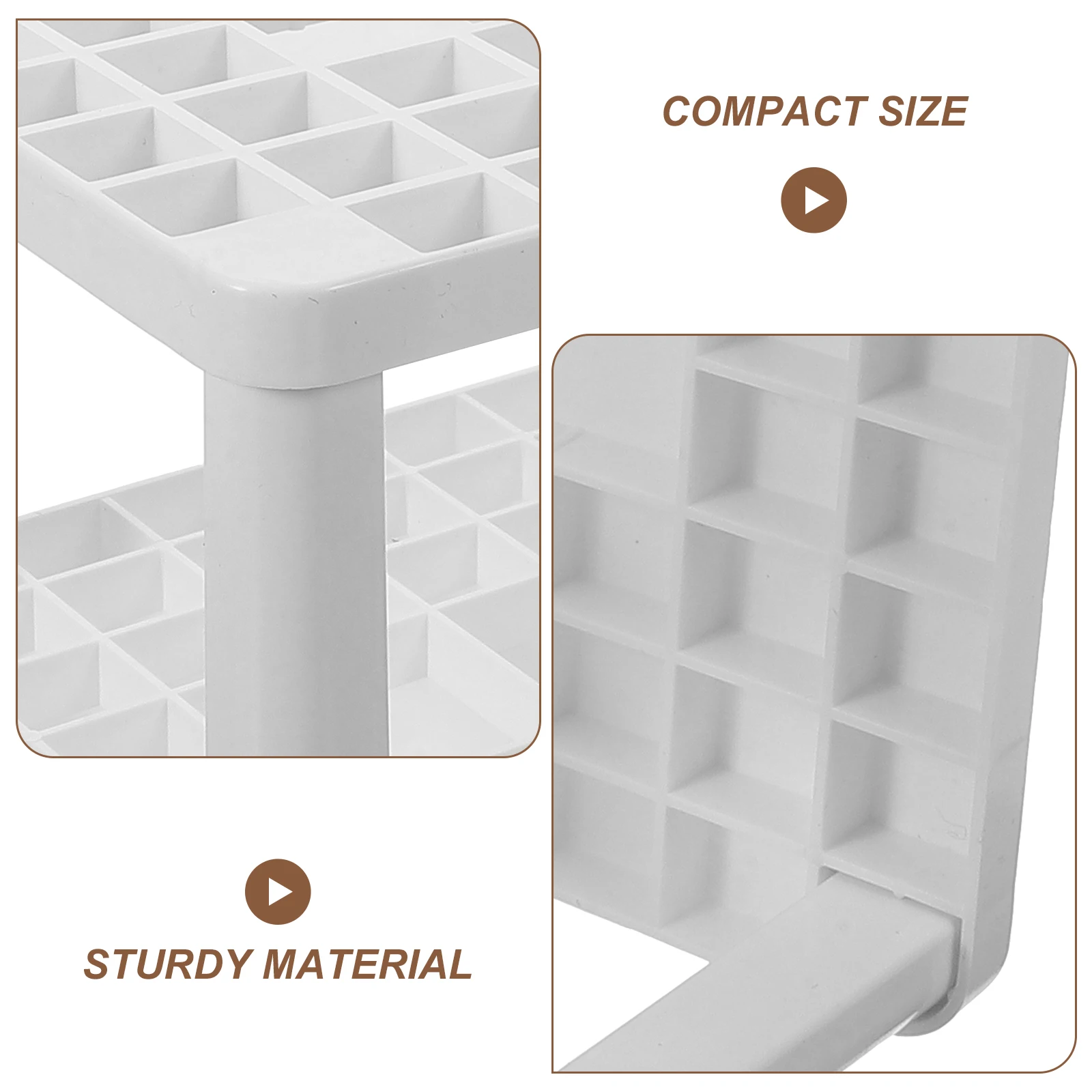 

Stylish Makeup Brush Holder Organizer Storage Desktop Pen Holder For Cosmetics Lipsticks Eyeliner Pencil Compact Design Suitable