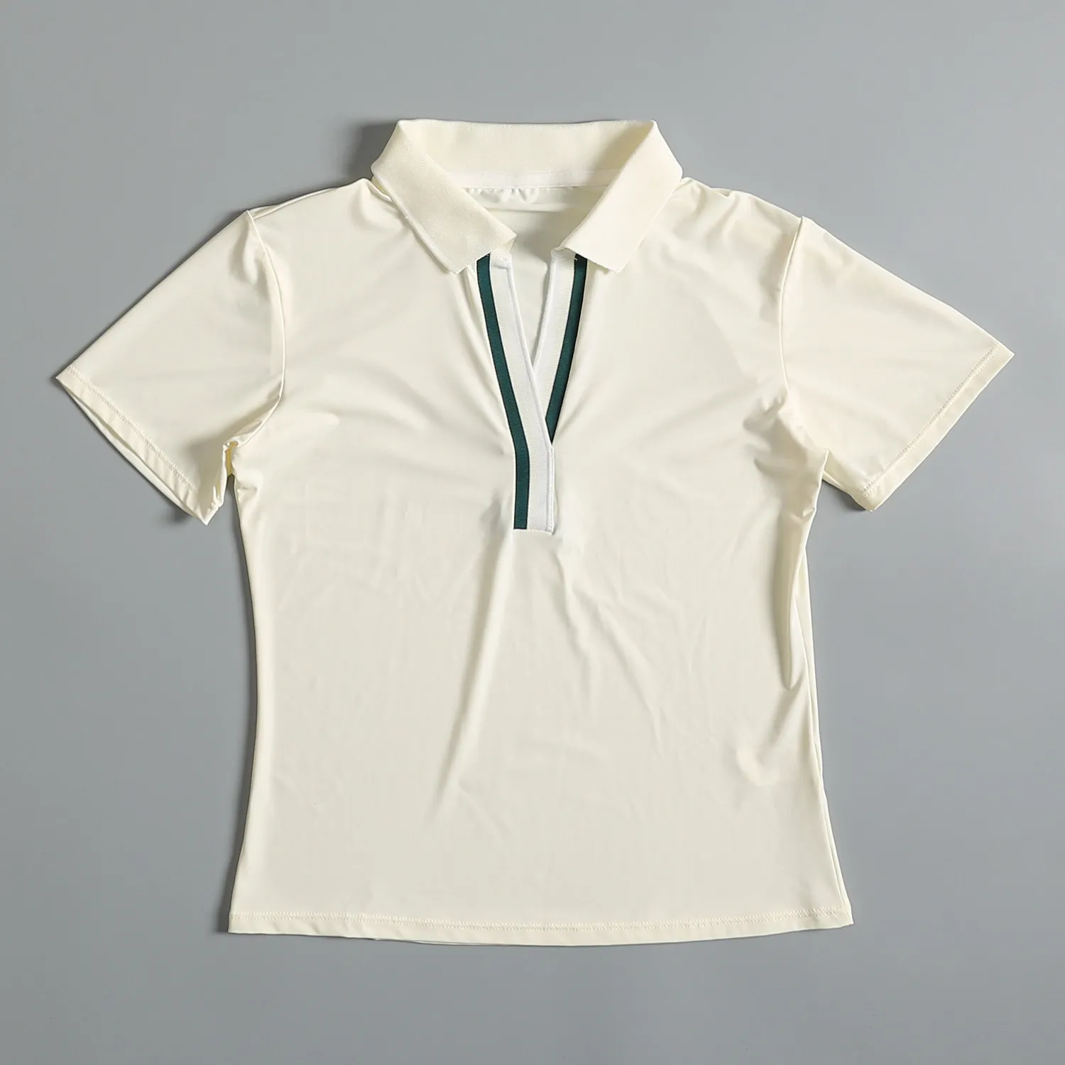 Yoga wear short-sleeved women's summer polo collar sports training fitness breathable thin short-sleeved professional morning