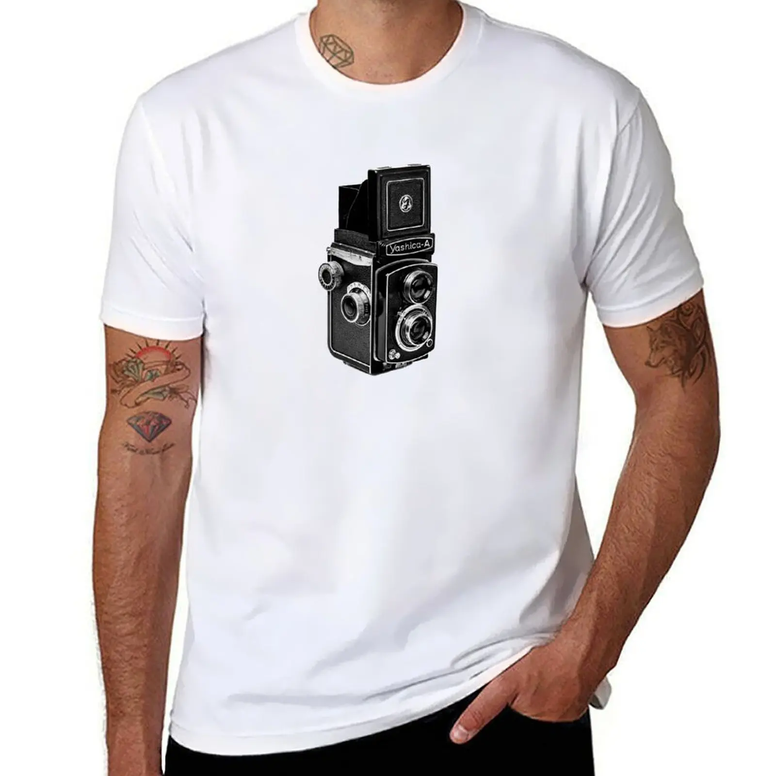

Vintage 1960s Twin Lens Camera - Open Hood T-Shirt man graphic t shirt anime tshirt man t shirt summer T-shirt