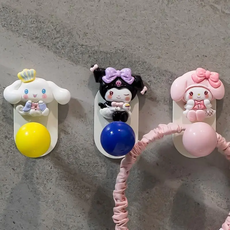 

Kuromi No Punching Required Hook My Melody Nice Appearance Kitchen Bathroom Dormitory Cute Kawaii Cartoon Powerful Adhesive Hook