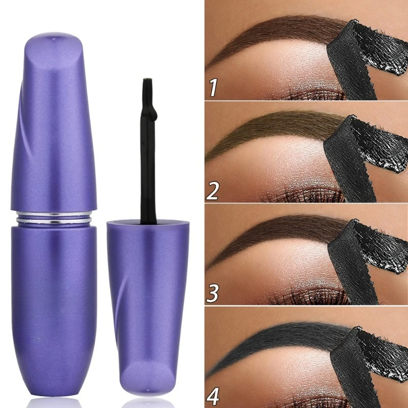 Semipermanente, abziehbare Augenbrauen-Färbecreme, wasserfest, schweißfest, Augenbrauengel, natürliches, langlebiges, gestreiftes, wildes Augenbrauen-Make-up