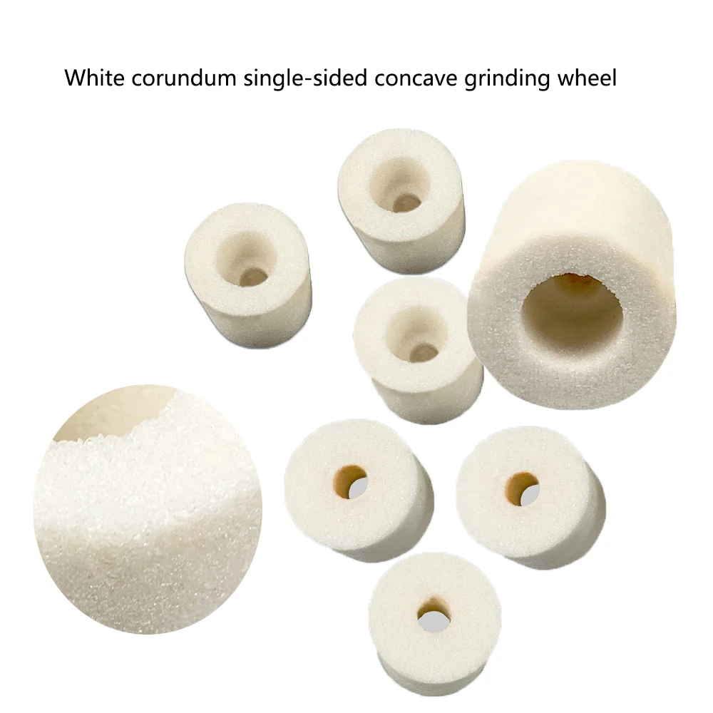 

White corundum inner round grinding wheel grinding head polishing ceramic machine tool single concave small grinding wheel