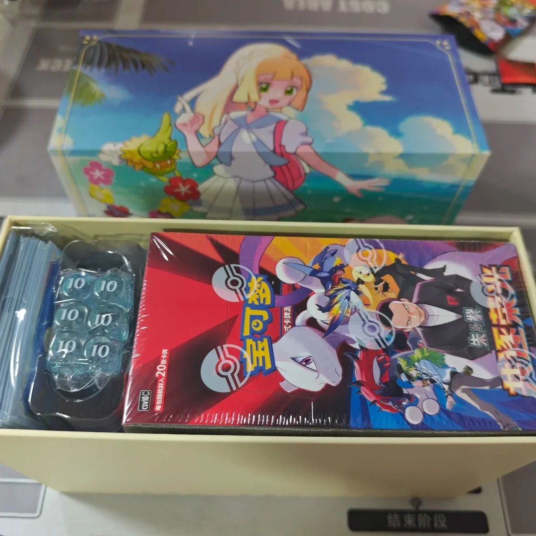 In Stock 100% Original Pokemon Cards PTCG Csv10c Lillie N Battle Set Gift Box Booster Pack SV18.0 Simplified Chinese Collections
