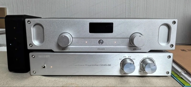 A1S Pure Class A Power Amplifier, High Fidelity Stereo Amp with High Current Design, Zero Negative Feedback for Warm Sound