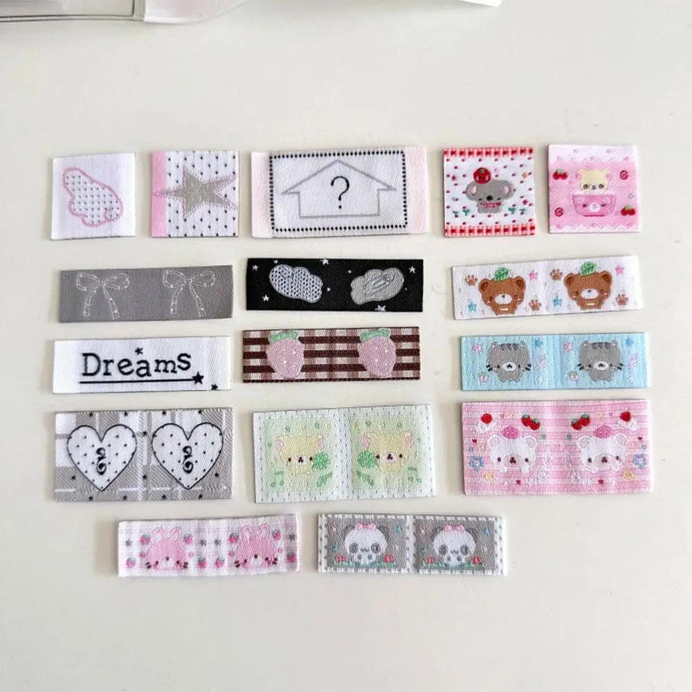 

Cloth Stickers Sewing Handmade Clothing Labels Scrapbooking Cute Index Tabs DIY Embroidered Fabric Labels Stickers Album Decor