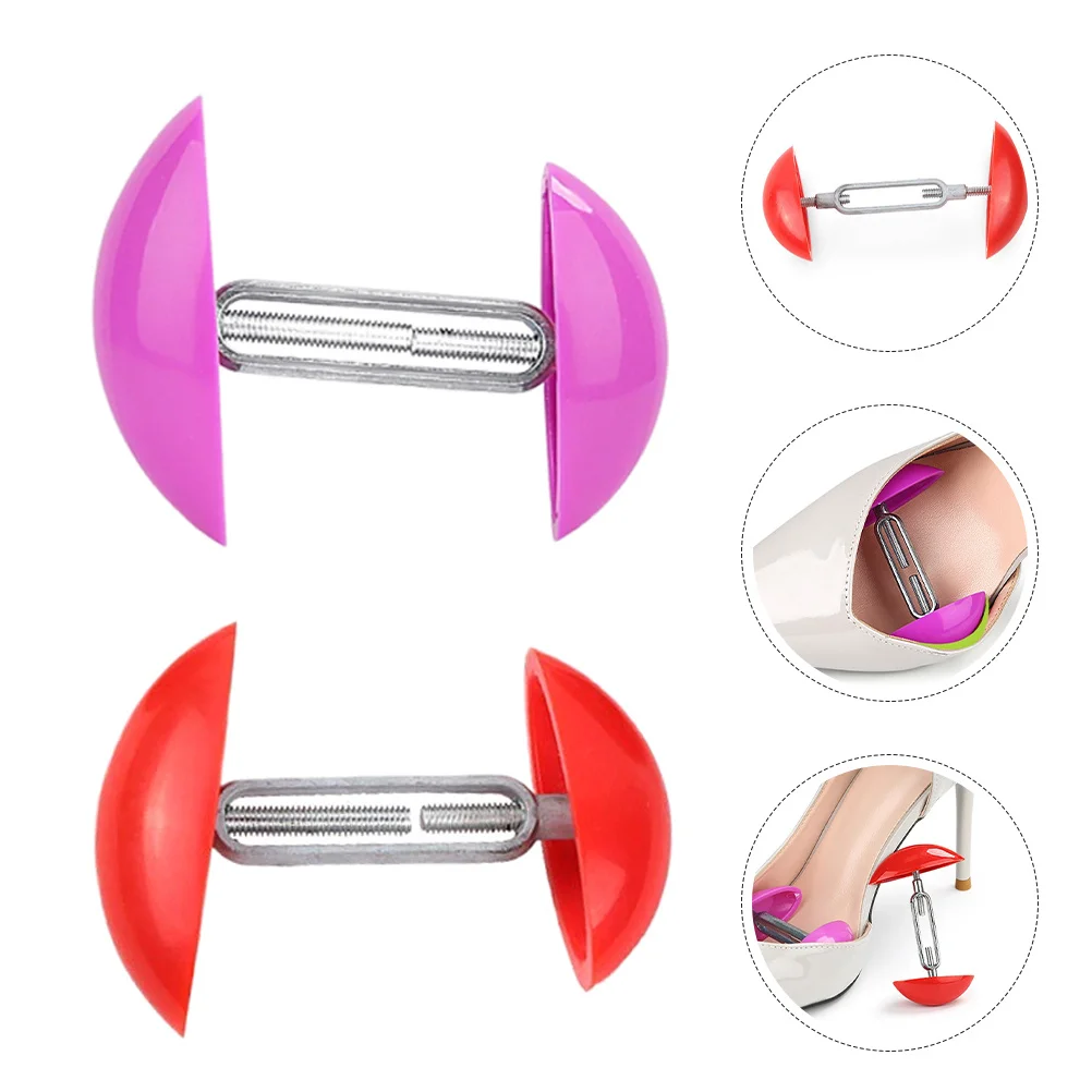 

2Pairs Shoe Stretcher Expander Adjustable Plastic Widener for High Heels Flat Shoes Women Men Comfortable Fit Portable Shape