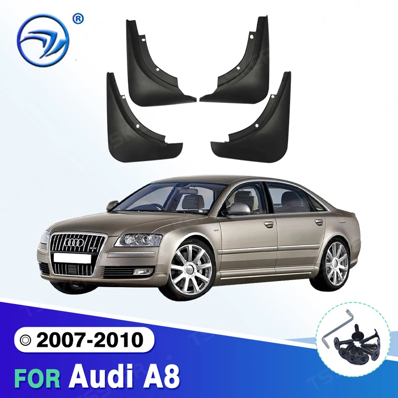 Mudguard For Renault Duster Audi A8 2007 - 2010 2008 2009 Mud Flaps Mudguards Splash Guards Fender Mudflaps 4Pcs