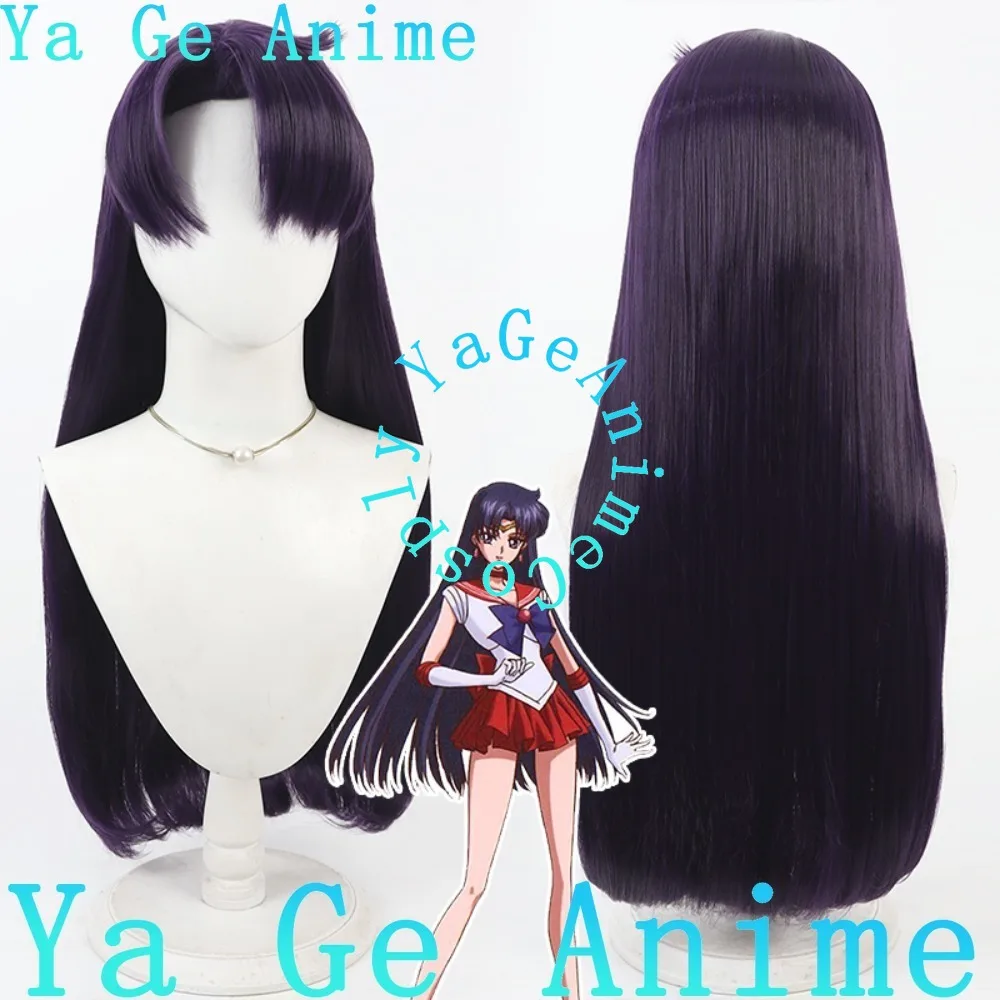 

Ya Ge аниме Rei Hino косплей парик темно-фиолетовый аниме игры Хэллоуин карнавал вечерние синтетические термостойкие волосы