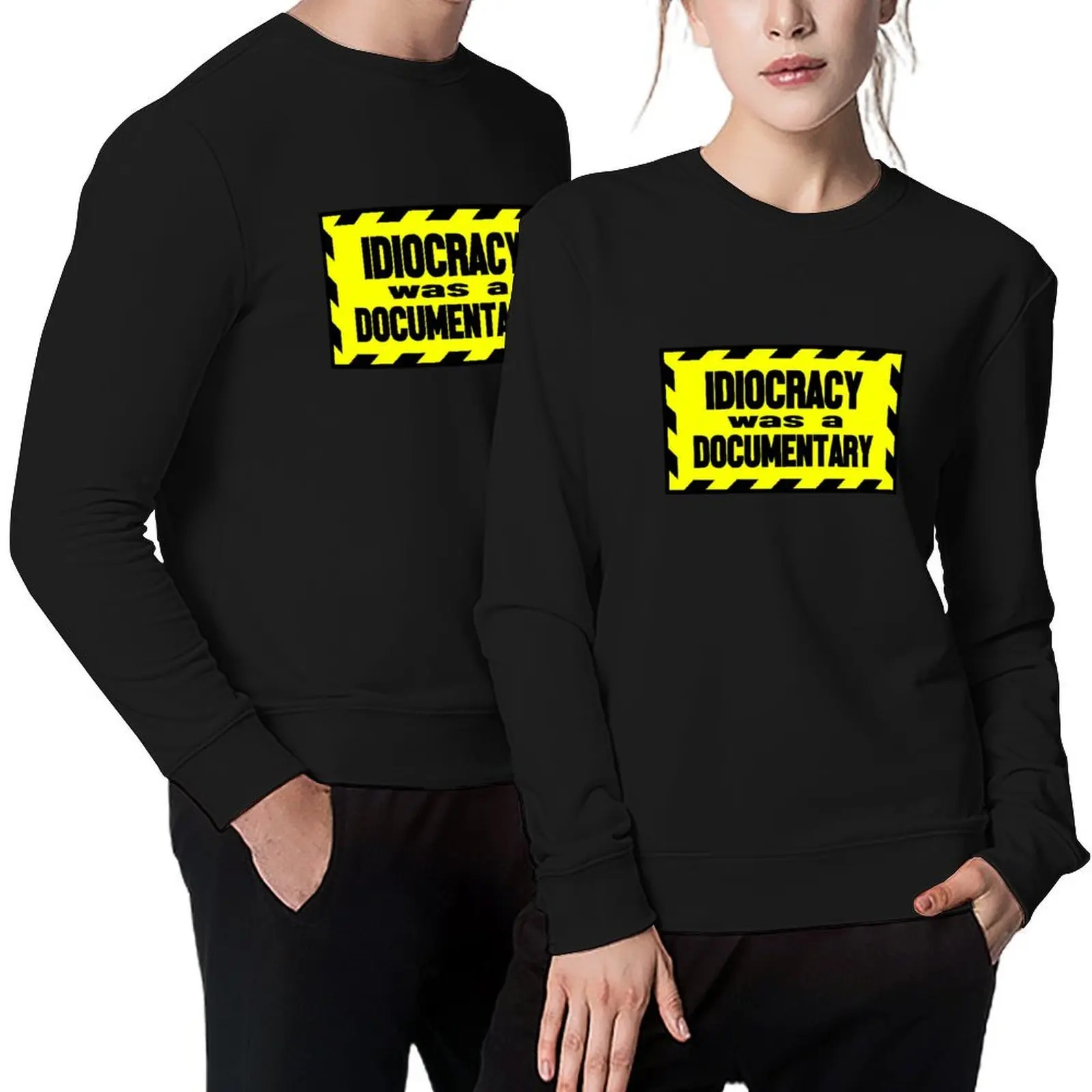 

Idiocracy was a documentary Pullover blouse men's autumn clothes japanese style mens clothing pullover