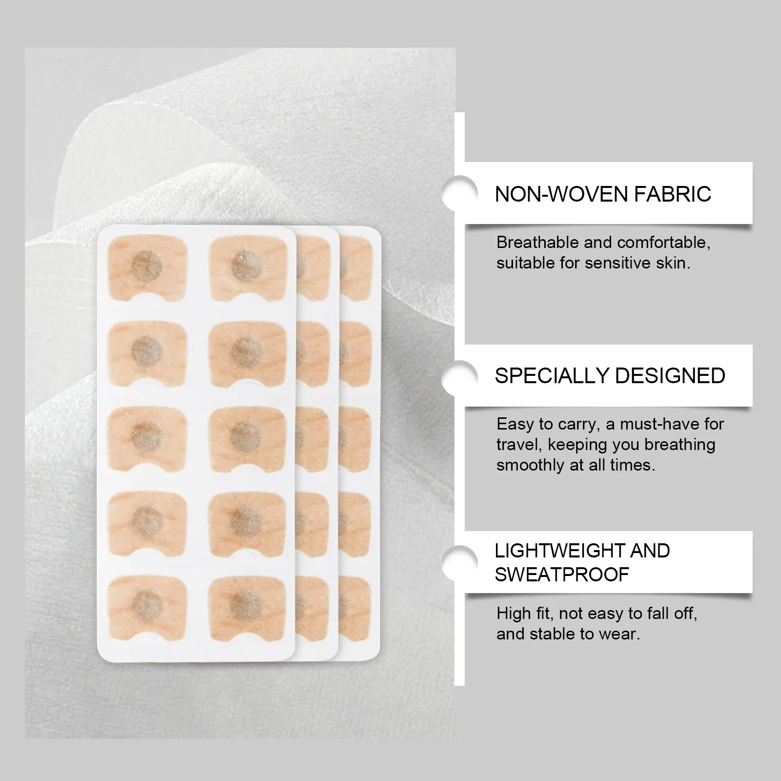 Anti Snore Magnetic Nose Strips, Skin Safe Breathing Aid Nasal Dilator for Oxygen Boost & Better Sleep Starter Kit