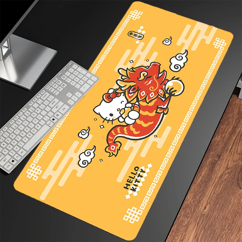 Kawaii Muismat Hello Kitty Rubber Anime Schattig Meisje Gabinete Gamer Computer Bureau Mat Toetsenbord Pad PC Gaming Accessoires Muismat