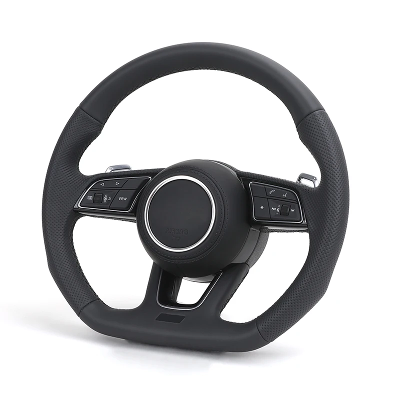 

Custom Design Full Alcantara Leather Volant Steering Wheel for Audi RS A4 A5 A6 C7 B8 R8 S3 S4 S5 Q7 A7 S7 TT RS3 RS5 RS6 RS7 B9