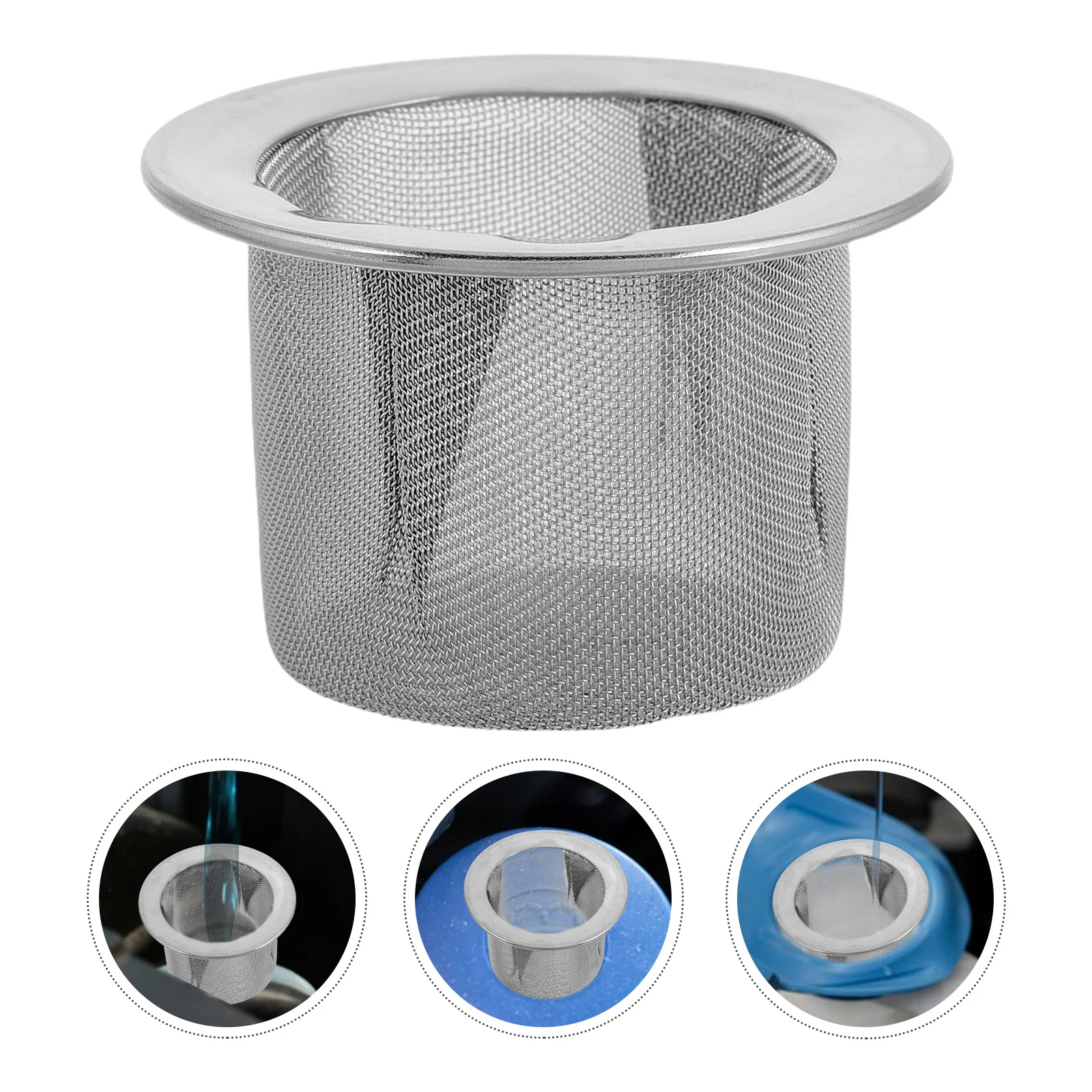 

Stainless Steel Windshield Washer Fluid Filter Funnel Prevents Clogs for Car Reservoir Cup Washer Fluid Strainer Tank Filter