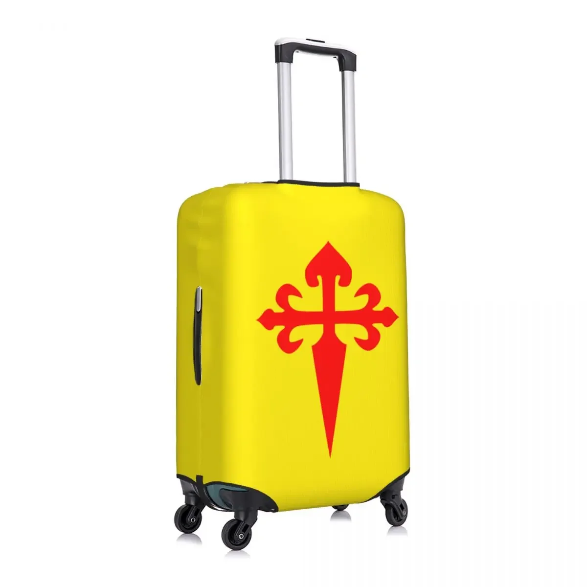 Custom Santiago Cross Luggage Cover Protector Funny Cross of Saint Catholic Travel Suitcase Protective Cover for 18-32 Inch