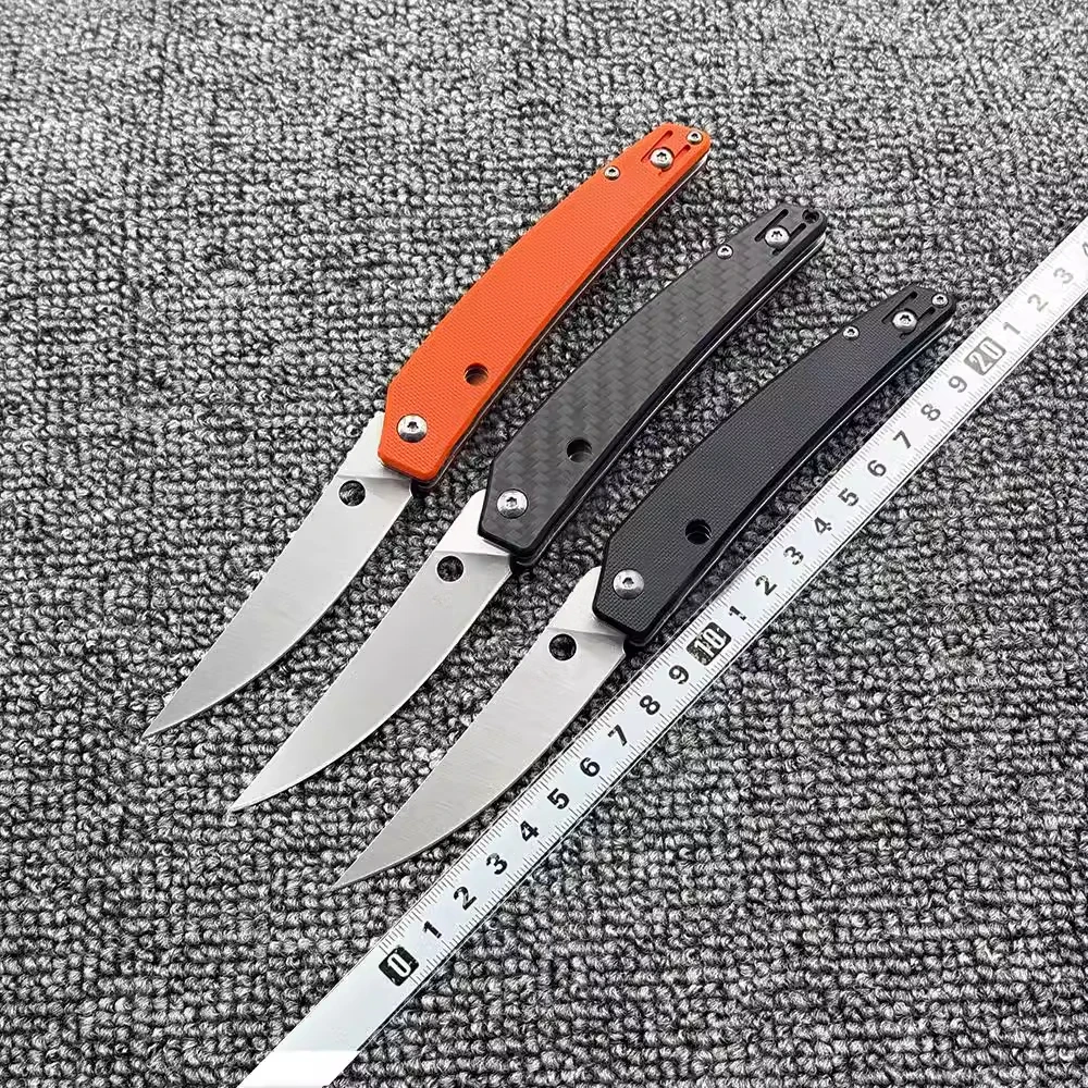 

Outdoor C242 G10 handle/carbon fiber handle folding knife outdoor camping wilderness survival high hardness EDC tool knife