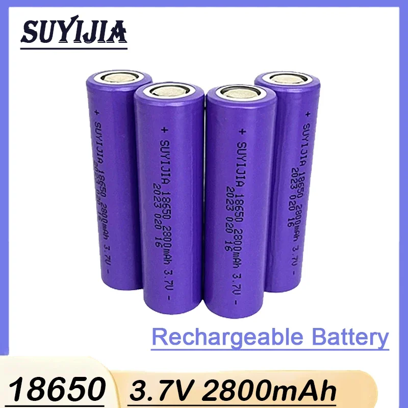 18650 battery 2800mAh 3.7V Rechargeable Li-Ion Power Batteries for Strong Light Flashlight Digital Camera ShaverWalkie-talkie