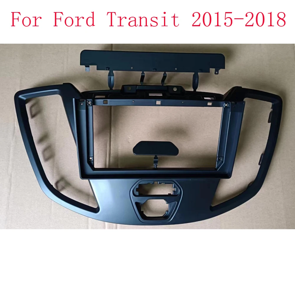 9 Inch Car Radio Fascia Panel For FORD Transit 2015-2018 Dash Kit Install Facia Console Bezel GPS Adapter Plate