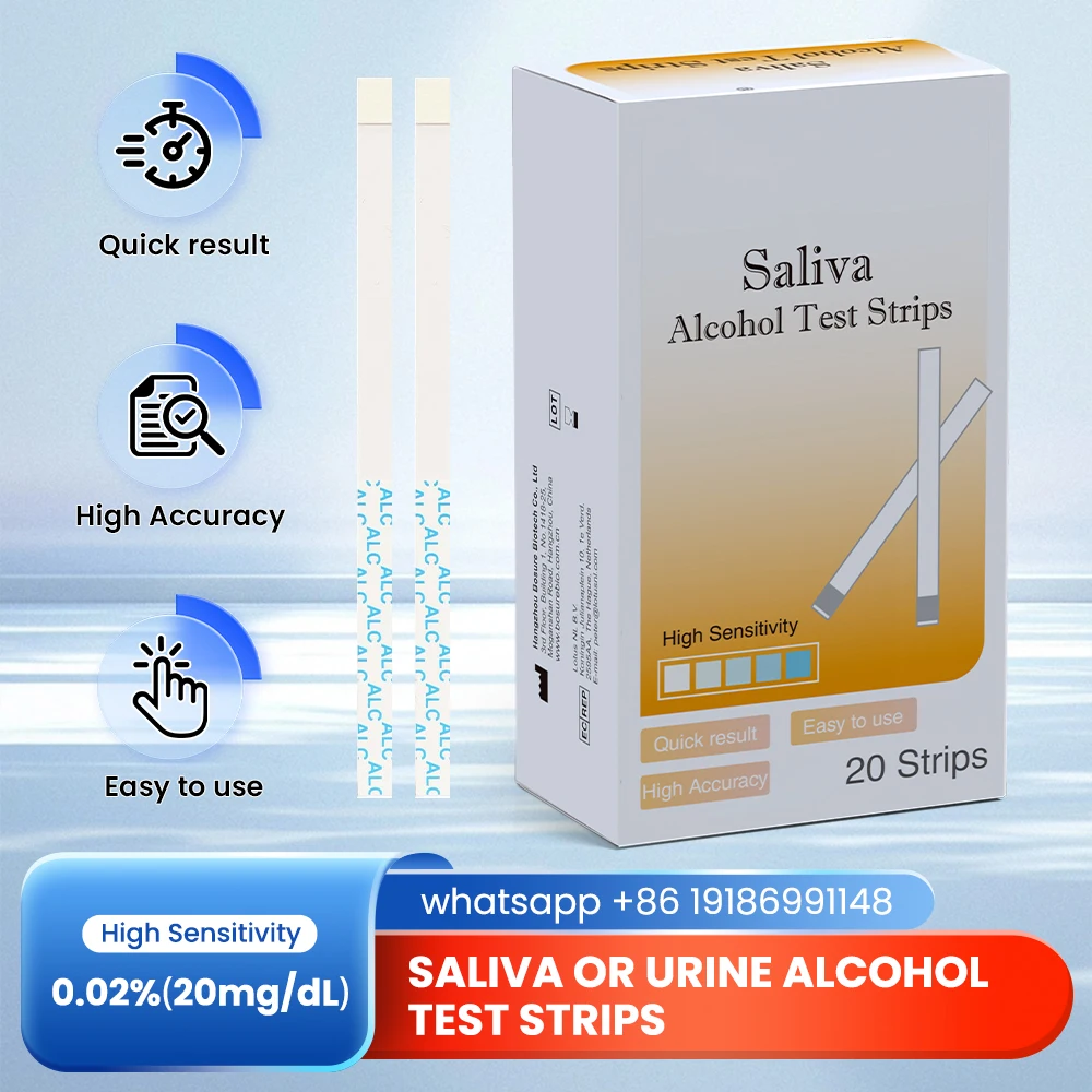 

Одноразовый точный тест на спирт со слюной, набор для тестирования спирта в мочи, тест-полоска на спиртовой основе слюны или мочи