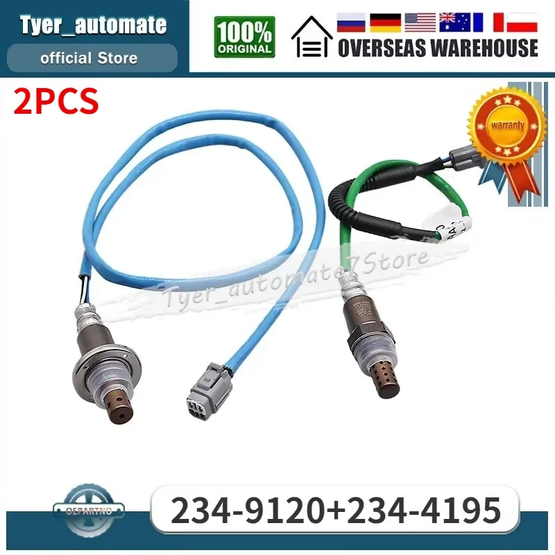 

2 шт. лямбда-зонд кислорода O2 вверх и вниз 234-9120 234-4195 22641-AA211 22690-AA900 для Subaru Forester Impreza 2.5L