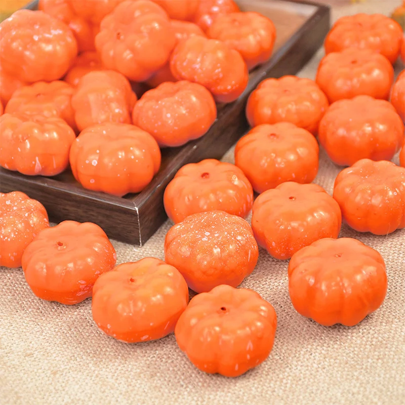 25pcs Mini Halloween Artificial Pumpkin Foam Fake Pumpkin Happy Halloween Party Decoration For Home Thanksgiving Diy Decor Craft - view 5