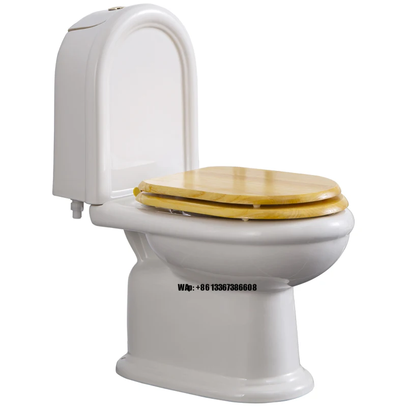 Price Cheapest WC Italy Style Traditional Two-pieces Toilet Bathroom Wc With Bidet Suite