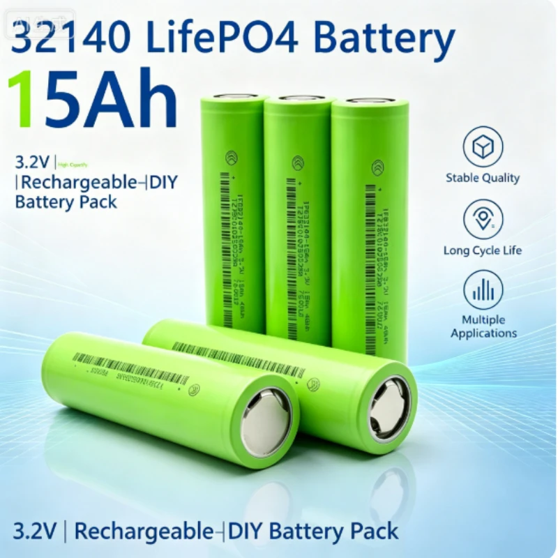 3.2v 32140 15Ah LiFePO4 Lithium Iron Phosphate Battery diy 4s 12v 24V 36V 48V RV Campers Golf Cart Solar Wind Boat power tools