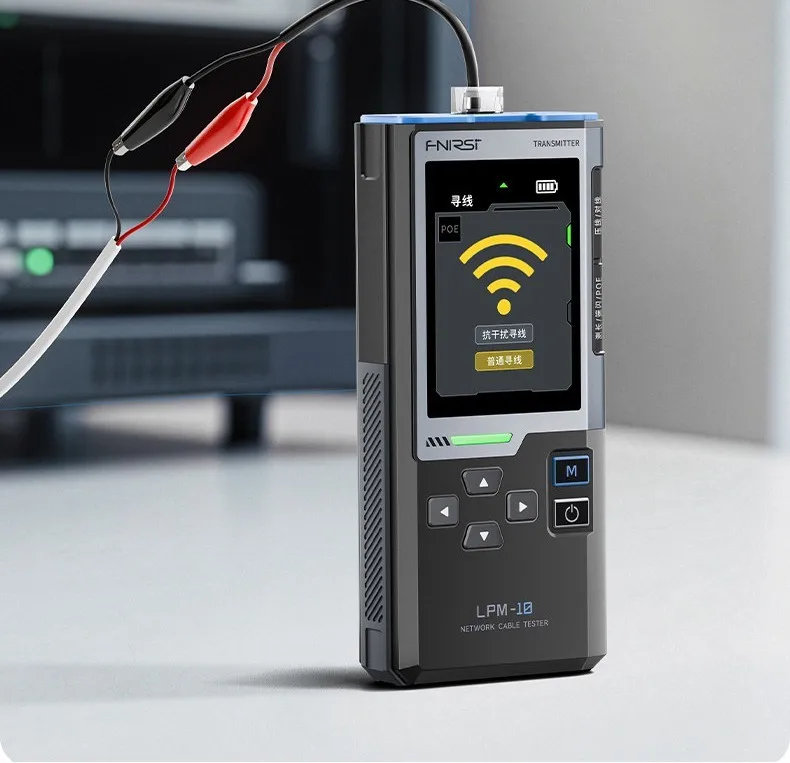 Network Cable Tester POE Wire Tracer LAN Cable Length Test NCV Detector