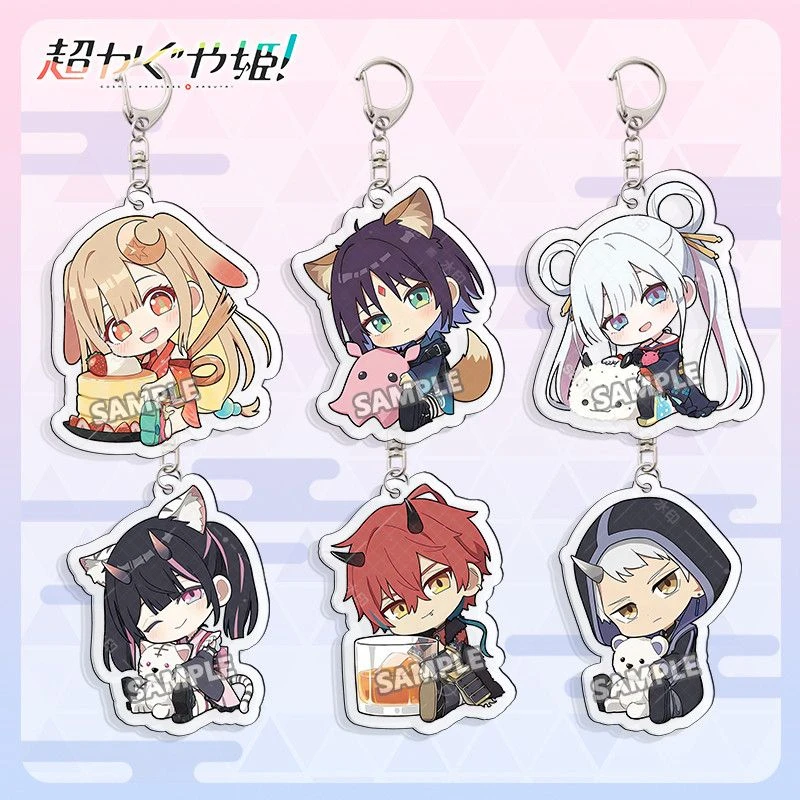 Llavero de acrílico de Anime Cosmic Princess Kaguya Sakayori Iroha Mikado Akira Komazawa Rai, accesorio de cosplay