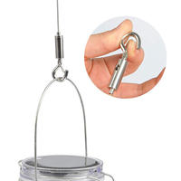 0.5/1/1.5m Adjustable Picture Hanging Wire Mirror Frame Hanging Heavy Duty Stainless Steel Wire Rope for Mirror Paintings Lamp