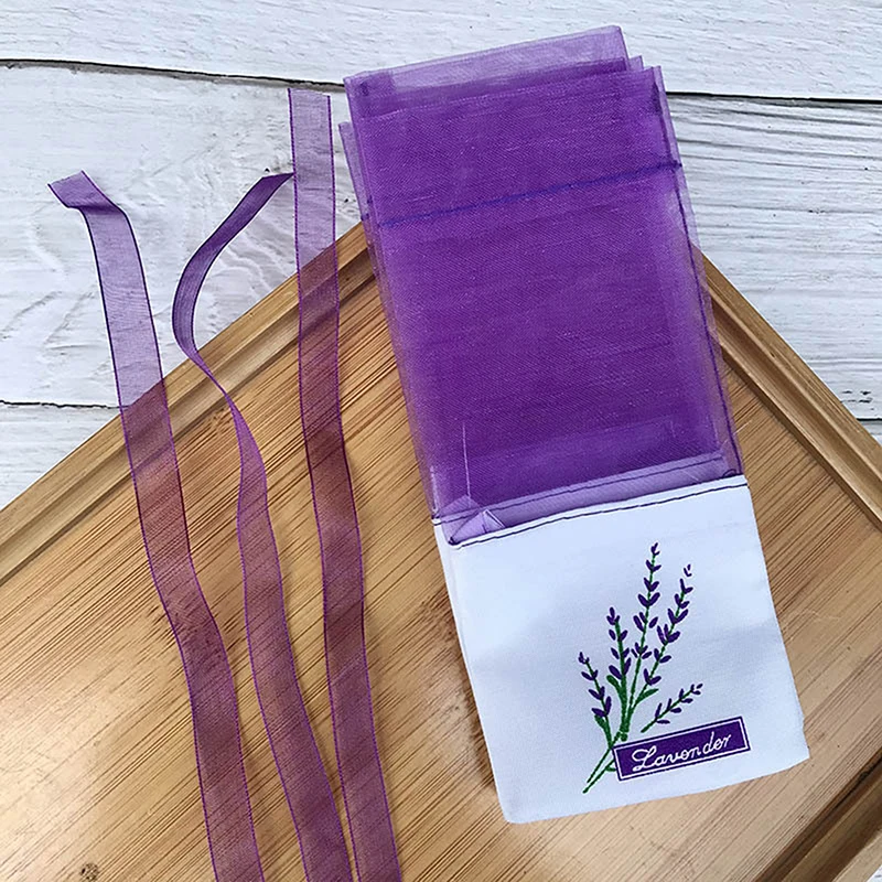 10/25/50/100 PCS Lavender Empty Sachets Bag Portable Floral Printing Home Air Freshener Bags for Scents Dry Flowers Fragrance