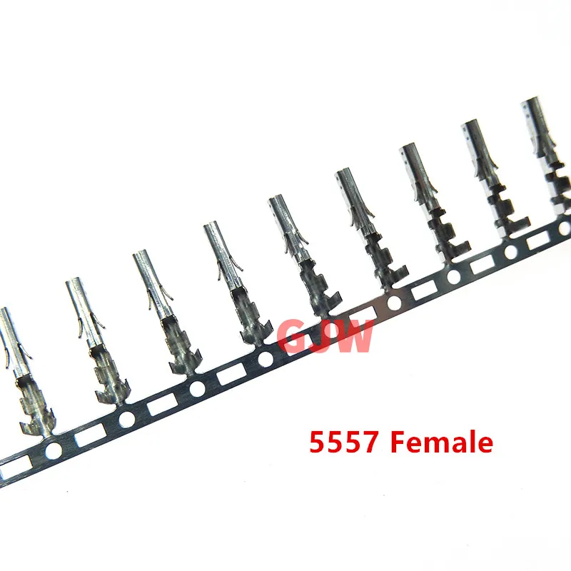 20/50/100Pcs 5556 4.2mm Crimp Terminal Female Metal Pins For Computer 5557 4.2 mm Male Shell Housing Connector