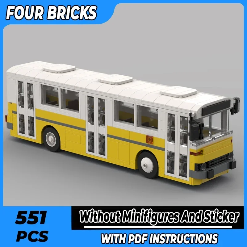 Moc Building Bricks City Car Model 1976 Ikarus 260 City bus Technology Modular Blocks Gifts Toys For Children DIY Sets Assembly