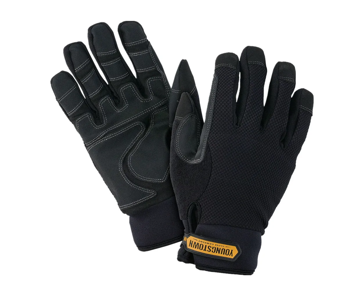 Guantes de trabajo 100% impermeables, resistentes al viento, antideslizantes, duraderos, cómodos y de invierno (M/L/XXL, negro)