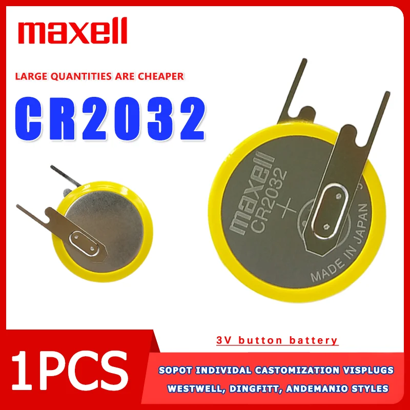 

CR2032 with Pin 3V Button Battery Suitable for Smart Devices Tire Pressure Sensors