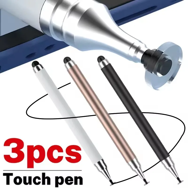 

1-3PCS Smart Tablet Phone Universal 2 in 1 Capacitive Stylus Pen Drawing Pens for iPhone/Android All Capacitive Touch Screens