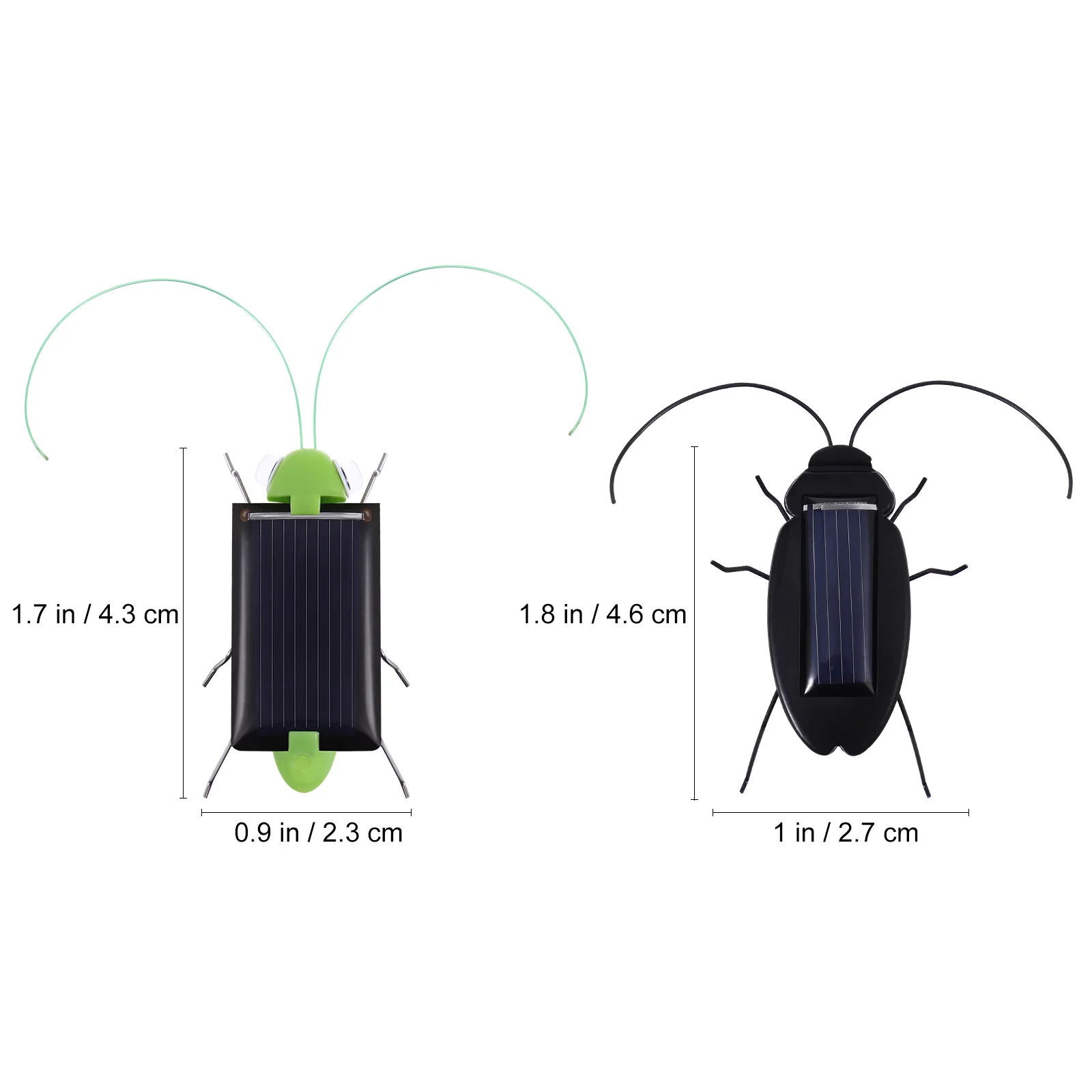 2-delig nep-insecten zonne-energie speelgoed lastige kinderen educatief voor simulatie-energie