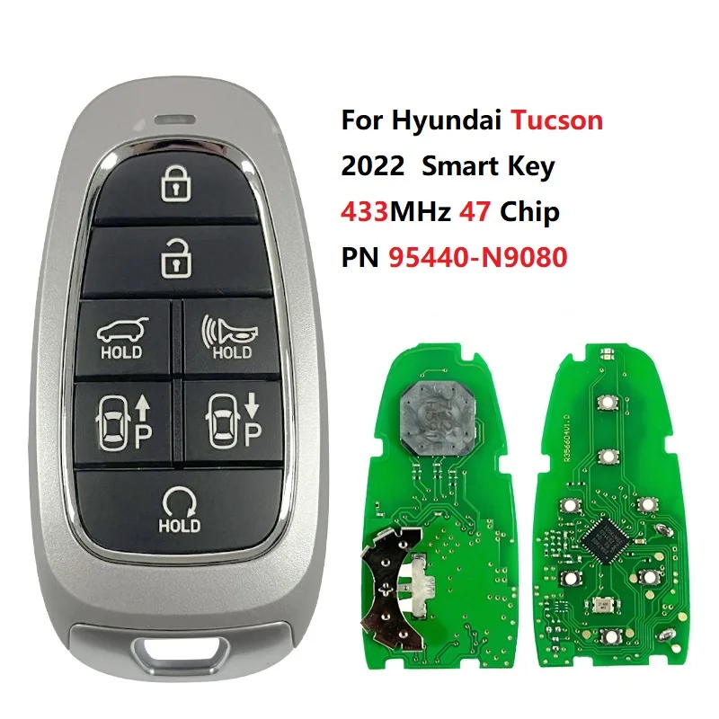 

CN020259 Part Number 95440-N9080 Hyundai Tucson 2022 Smart Key 7 Buttons 433MHz 47 Chip