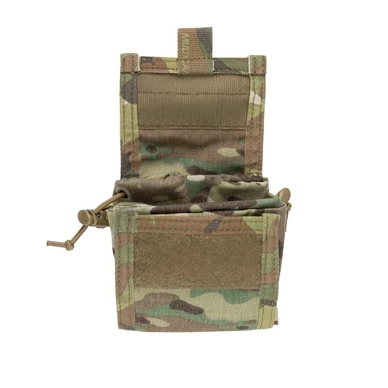Tasca tattica Airsoft Multicam EDC Molle Magazine Dump Pouch Gear Caccia Strumento Riciclaggio Borsa pieghevole di stoccaggio