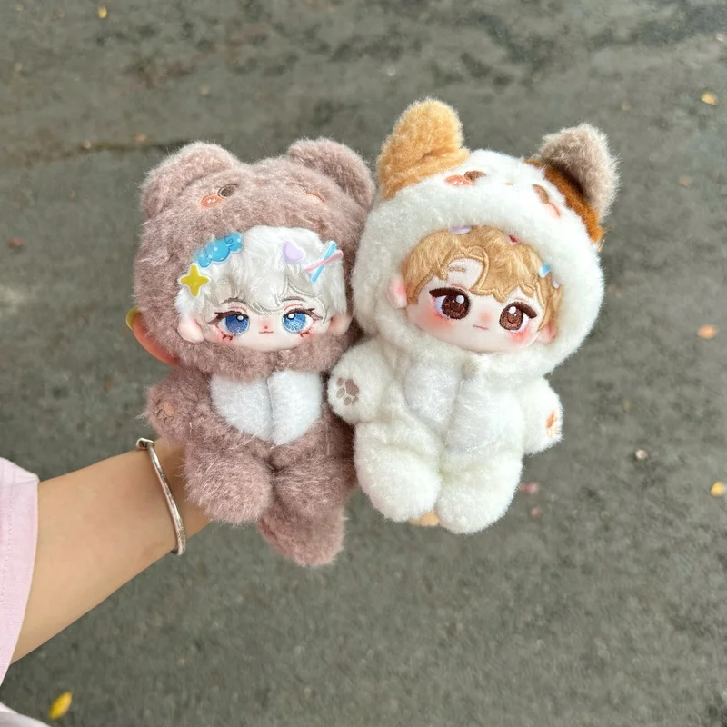 オリジナル手作り 10 センチメートル綿人形服衣装毛皮のような小さな鼻人形かわいいワンピースドレス人形アクセサリーディスプレイギフト