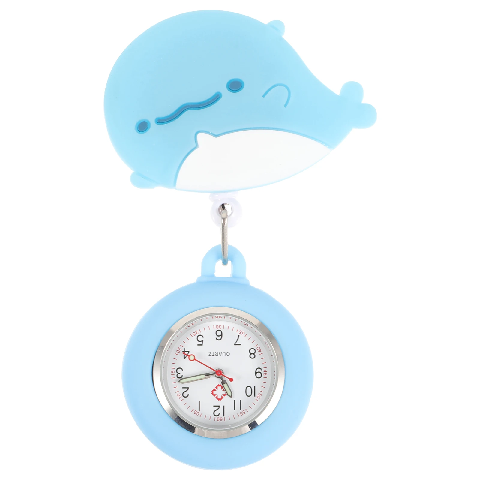 

【】Night Light Pocket Watch For Women Nurses Retractable Clip-On Nurse Watch Digital Fob Medical Accessories